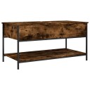  Salongbord røkt eik 100x55x50 cm konstruert tre og metall 8721012478879