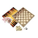 Classic Games Deluxe 6-i-1 Spillesett med Trebrikker NTI-887645