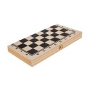 Klassisk sjakkspill i tre 34x34 cm - Strategi og moro