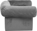 vidaXL Hundesofa med skuff grå 75x50x38 cm plysj