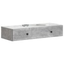 vidaXL Vegghengt Sidebord Betonggrå 87,5 x 34,5 x 17 cm Konstruert tre