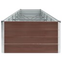 vidaXL Høybed galvanisert stål 480x80x45 cm brun