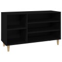 vidaXL Skoskap svart 102x36x60 cm konstruert tre