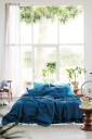 Lovely Linen   Dynetrekk Lovely i vasket lin   Blå