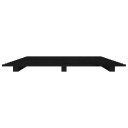 vidaXL Sengeramme svart 135x190 cm heltre furu