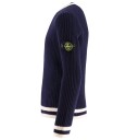 Stone Island Genser   Ull/Viskose   Navy m. Hvit   Stone Island   10 år 140   Genser   Blå