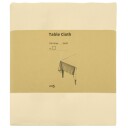 vidaXL Bordduk 5 stk. Torget Kremhvit 110 x 110 cm Polyester