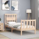 vidaXL Sengeramme med hodegavl 2FT6 liten enkel heltre 8720845975562