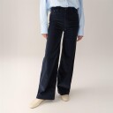 Lois Jeans Palazzo Mistral   Shiny Cord   Navy   24 x 32