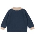 Konges Sløjd Poloskjorte Ull - Dark Blue Stripe - Konges Sløjd - 1½ år (86) - Genser - Marineblå