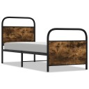  Sengeramme uten madrass røkt eik 80x200 cm konstruert tre 8721158563125