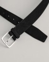 Klassisk belte med semsket skinn BLACK 10542
