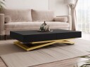 Avendi uttrekkbart sofabord 200 cm - gull, svart