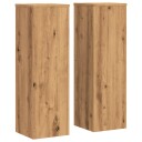  Plantestativer 2 stk artisan eik 25x25x80 cm konstruert tre