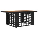 vidaXL Hage Løft Opp Bord Svart og naturlig 100 x 55 x 37 cm
