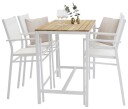 Venture Design Brasilia barbord Teak/hvit 120 x 69 cm Hvit