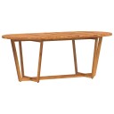 vidaXL hagespisebord ovalt 200x90x75 cm heltre akasie