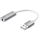 Sandberg Headset USB converter Sølv/Hvit
