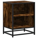  Nattbord røkt eik 40x31x50 cm konstruert tre og metall 8721102837623