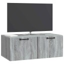  Vegghengt TV skap Grå sonoma 78,5 x 41 x 30 cm Konstruert tre