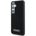 Karl Lagerfeld Mobildeksel til Samsung Galaxy S24+ med Rhinestone Metall-Logo Svart