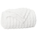 vidaXL Kastteppe Hvit 240 x 220 cm Fleece