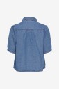 pieces   Denimskjorte pcMag SS Denim Shirt   Blå