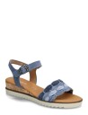 Gabor Wedge Sandal   Blue   37.5