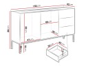 Amelus Skjenk 150x42 cm - Beige