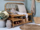 Benk med rygg og 2 hyller fra Chic Antique