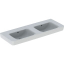 GEBERIT servant 1300x480x185mm u/hh m/overl dobbel porselen hvit