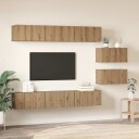  TV benksett 8 pcs artisan eik 60 x 30 x 35 cm Konstruert tre