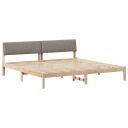  Sengestamme Brun og taupe 200 x 200 cm Heltre furu