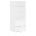 vidaXL Highboard hvit 40x36x110 cm konstruert tre