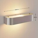 Lindby Vegglampe Nika med E14-fatning, aluminium