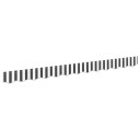 Markise valance for 2,5 m ramme antrasitt og hvit 2,3x0,2 m