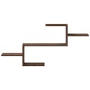  Vegghylle brun eik 104x15x49 cm konstruert tre