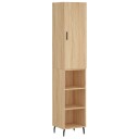 vidaXL Highboard sonoma eik 34,5x34x180 cm konstruert tre 8720845484187