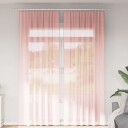  Voilegardiner med hemper 2 stk rosa 140x260 cm 8721158553065