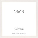 Focus Rock Ramme - Hvit - 18x18 cm
