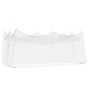 vidaXL Hage Myggenett 156 Mesh Hvit 3 x 6 x 2,5 m Polyester