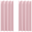 Gardiner med gardiner 2 pcs Baby rosa Polyester