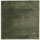 Teppe HUARTE kort luv mykt og vaskbart skogsgrønn 200x200 cm