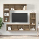  TV benksett 4 pcs artisan eik 37 x 37 x 142.5 cm Konstruert tre