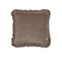 Frilled putetrekk desert taupe