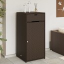  Putekasse brun 55x55x111 cm polyrotting 365560