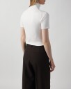 Andiata Pola Polo Neck Knit - Chalk White Hvit S