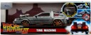 1:24 Back to the Future  Hollywood Rides  Time Machine W/Rail Wheels