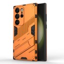 INCOVER Samsung Galaxy S24 Ultra Hybrid Håndverker Deksel Med Kickstand - Oransje