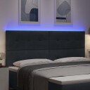  LED Hodegjerde Mørkegrå 100 cm Fløyel